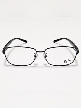 Ray-Ban RB 6527D 2503 Men’s Black Metal Rectangle Eyeglasses Frames 56 16 140